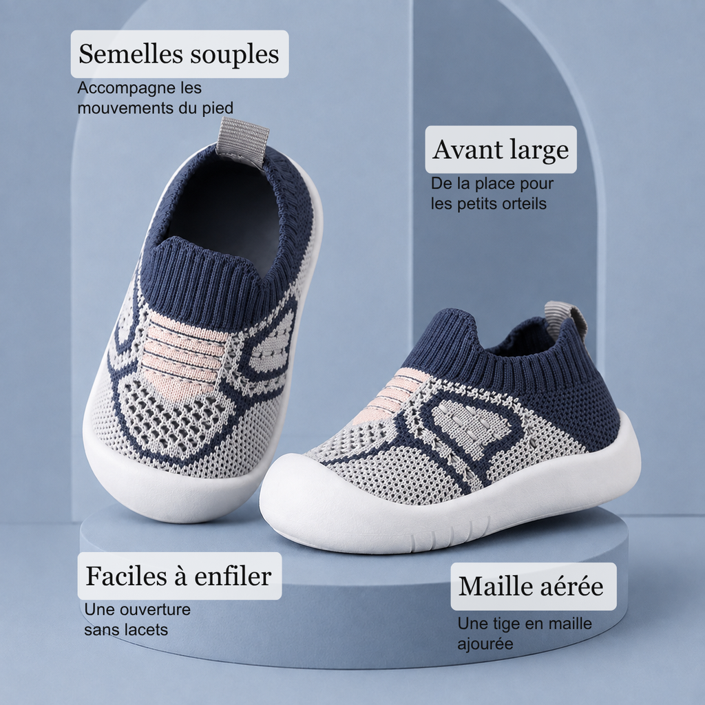 Chaussures souples bébé - Sensation pieds nus